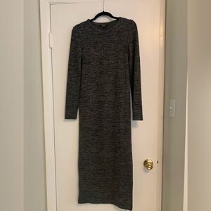 French Connection women’s sweeter sweater dress, heather gray, size L